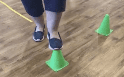 One Leg Stance and Cross Midline Tap Group | Occupational Therapy Intervention