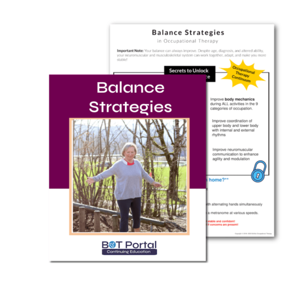 Balance Strategies - Buffalo Occupational Therapy