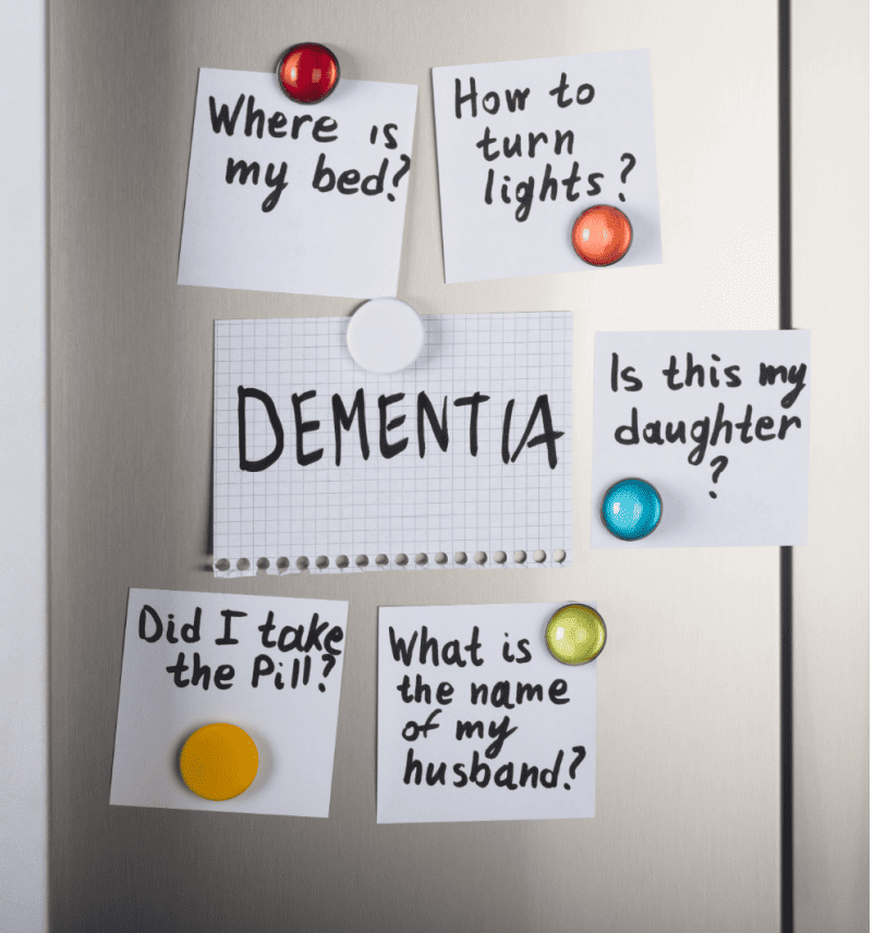 Early Signs of Dementia in Women refrigerator notes - Buffalo Occupational Therapy