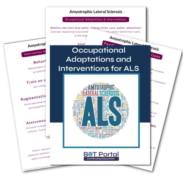 Occupational Adaptations and Interventions for ALS - Buffalo Occupational Therapy