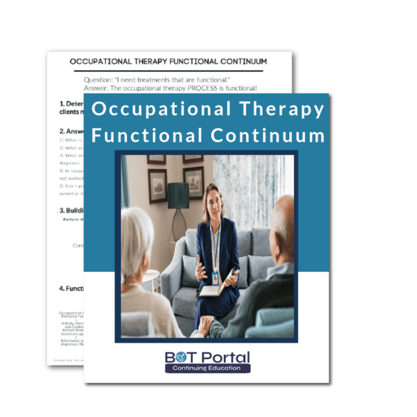 Occupational Therapy Functional Continuum - Buffalo Occupational Therapy